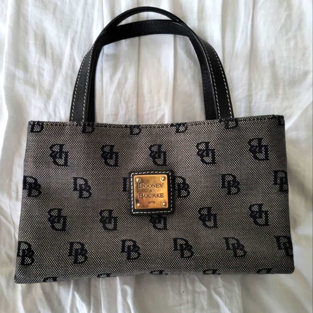 Vintage Dooney & Bourke Mini East/West Bag, Black